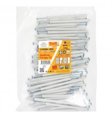 Дюбель-гвоздь YZ цилиндр. манжета нейлон 6x100 (80 шт)- пакет  147518  Tecfi