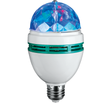 Лампа светодиодная OLL-DISCO-3-230-RGB-E27  61120  ОНЛАЙТ