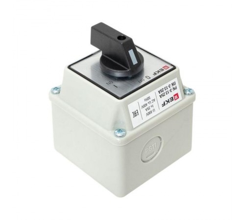Переключатель кулачковый ПК-3-13 25А 3P "ВКЛ-ВЫКЛ" IP54 EKF PROxima  pk-3-13-25  EKF