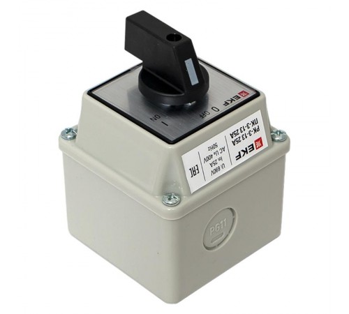 Переключатель кулачковый ПК-3-13 25А 3P "ВКЛ-ВЫКЛ" IP54 EKF PROxima  pk-3-13-25  EKF