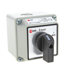 Переключатель кулачковый ПК-3-13 16А 3P "ВКЛ-ВЫКЛ" IP54 EKF PROxima  pk-3-13-16  EKF