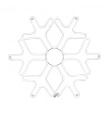 Фигура Снежинка из гибкого неона, 60х60 см, цвет свечения синий  501-343  NEON-NIGHT