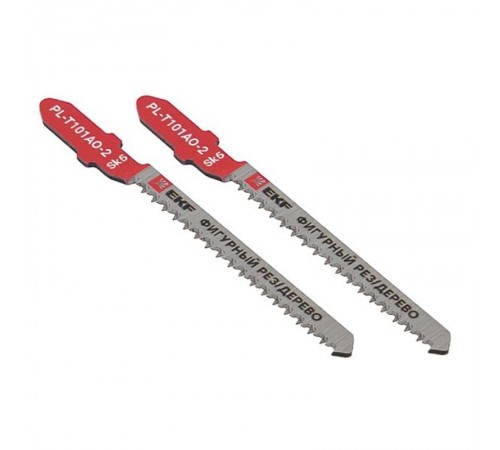 Пилки для электролобзика T101AO (фигурный рез по дереву)(SK5)(2 шт)  pl-t101ao-2  EKF