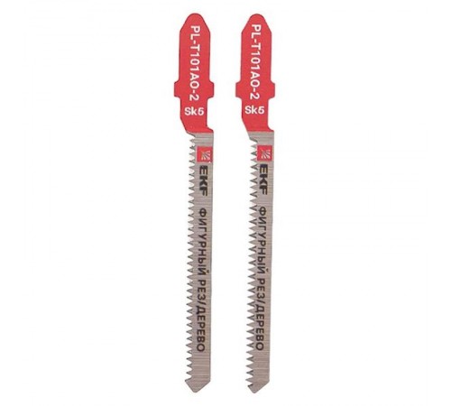 Пилки для электролобзика T101AO (фигурный рез по дереву)(SK5)(2 шт)  pl-t101ao-2  EKF