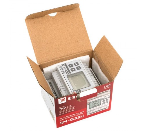 Многофункциональный измерительный прибор G33H с жидкокристалическим дисплеем  на DIN-рейку  sm-g33h  EKF