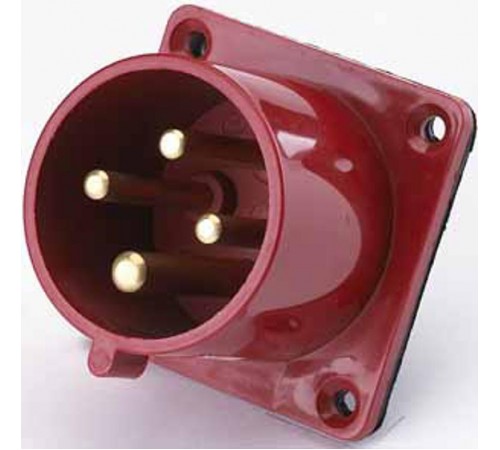 Вилка для скрытой проводки 624 3Р+РЕ 32А 380В IP44 В  26063DEK  DEKraft