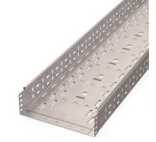 Лоток перфорированный Стандарт INOX (AISI 409) 300х100х3000 (0,8 мм) (6 м/уп)  PR16.2419  Промрукав