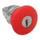 Механизм исполнительный кнопки XB4 "Грибок" красный поворотный с фиксацией с замком IP65  XB4BA1F-R-65  EKF