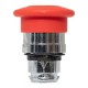 Механизм исполнительный кнопки XB4 "Грибок" красный поворотный с фиксацией с замком IP65  XB4BA1F-R-65  EKF