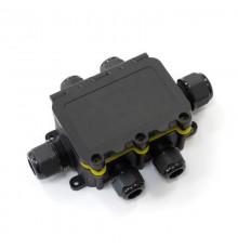 Распределительная коробка с откидной крышкой 6-вводная IP68 ПА66 40А 450В d3,5-12 мм 131х95х37  PR08.13155  Промрукав