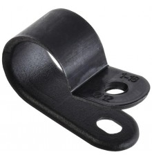 Скоба крепежная 12мм нейлоновая черная (50шт)  USK11-12-050-K02  IEK