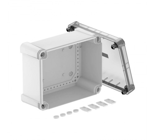 Распределительная коробка X16C, IP 67, 241x191x126 мм, сплошная стенка, с прозрачной крышкой  2005540  OBO Bettermann