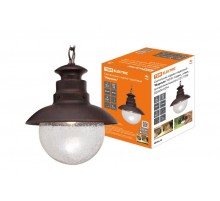 Светильник садово-парковый "Марсель" 60 Вт, подвес, алюм., прозрачное/махагон, Е27  SQ0330-0234  TDM