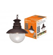 Светильник садово-парковый "Марсель" 60 Вт, подвес, алюм., прозрачное/махагон, Е27  SQ0330-0234  TDM