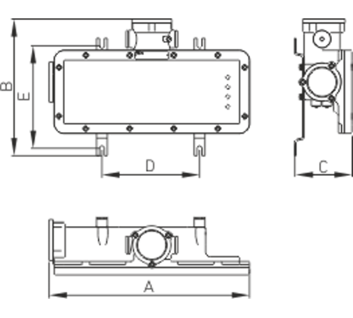 Светильник светодиодный взрывозащищенный PROTON LED Exd-W034 ПОЖАРНЫЙ ГИДРАНТ Б/К  1389000420  Световые Технологии