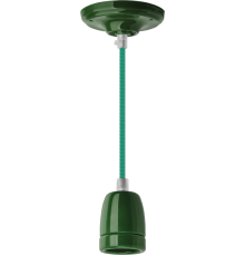 Светильник декоративный подвесной "Авангард" без плафона NEF NIL-SF03-014-E27 60Вт 1м. керам. темно-зеленый  61533  Navigator