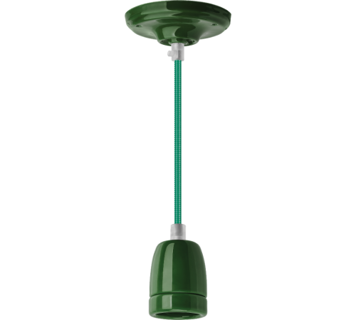 Светильник декоративный подвесной "Авангард" без плафона NEF NIL-SF03-014-E27 60Вт 1м. керам. темно-зеленый  61533  Navigator