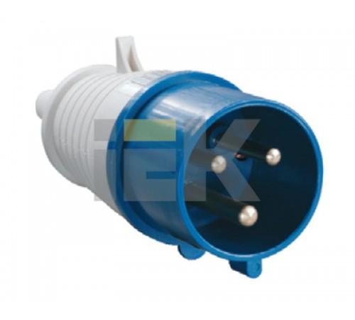 Вилка 023 2Р+РЕ 32А 220В IP44  PSR01-032-3  IEK