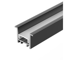 Профиль алюминиевый для светодиодной ленты SL-COMFORT-2316-F-2000 ANOD BLACK (ARL, Алюминий)  031769  Arlight