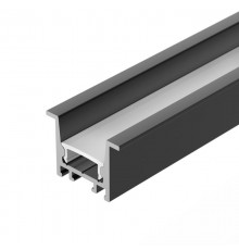 Профиль алюминиевый для светодиодной ленты SL-COMFORT-2316-F-2000 ANOD BLACK (ARL, Алюминий)  031769  Arlight