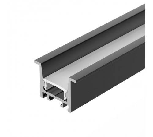 Профиль алюминиевый для светодиодной ленты SL-COMFORT-2316-F-2000 ANOD BLACK (ARL, Алюминий)  031769  Arlight