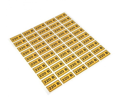 Наклейка "220В" (20х40мм.) EKF PROxima  an-2-18  EKF