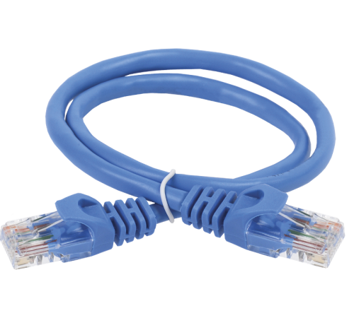 ITK Коммутационный шнур кат. 6 UTP PVC 0,5м синий  PC03-C6U-05M  ITK