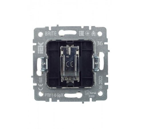 BRITE Розетка TV оконечная РТВ11-0-БрЖ жемчужный   BR-A10-O-K36  IEK