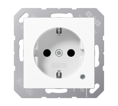 SCHUKO-розетка с индикацией A1520BFKOWW Jung
