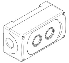 Корпус кнопочного поста MEP-2-0 на 2 элемента пластиковый  1SFA611812R1000  ABB