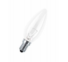 Лампа накаливания ЛОН CLASSIC  B  CL 40W  230V  E14   d  35 x 104 свеча  4008321788641  Osram