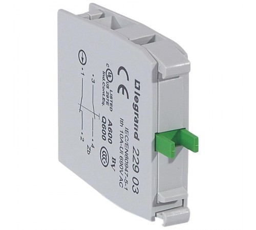 Контактный блок для головок - Osmoz - для комплектации - под винт - НО /НЗ  022903  Legrand