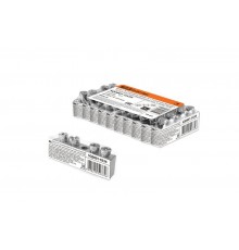 Шина "N" нулевая 6х9мм 4/1 (4 группы/крепеж по центру) никелированная инд. стикер  SQ0801-0334  TDM