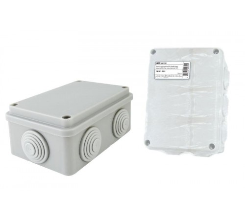 Коробка распределительная о/п 120х80х50мм, крышка, IP55, 6 вх. инд. Штрихкод  SQ1401-0505  TDM