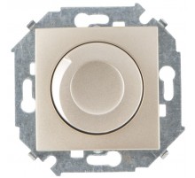 Simon 15 Шампань Светорегулятор поворотно-нажимной, 500Вт, 230В, винт. зажим  1591311-034  Simon