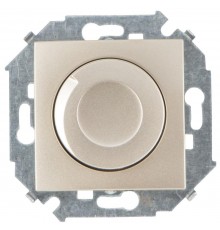 Simon 15 Шампань Светорегулятор поворотно-нажимной, 500Вт, 230В, винт. зажим  1591311-034  Simon