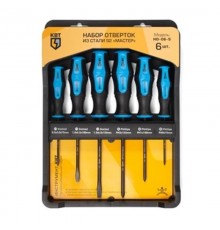 Набор отверток из стали S2 "Мастер" НО-06-S  78622  КВТ