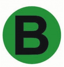 Наклейка "B" d=20мм PROxima  an-2-9-1  EKF