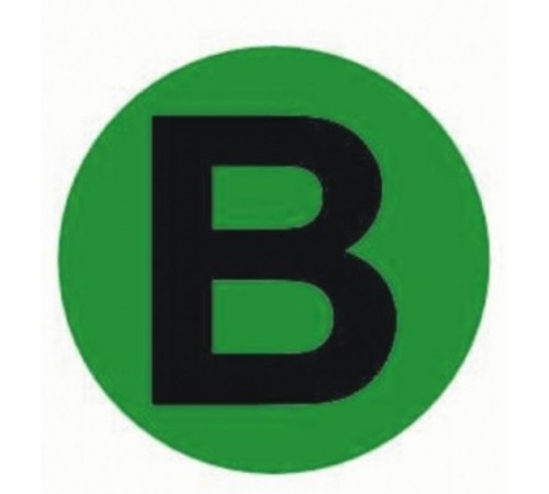 Наклейка "B" d=20мм PROxima  an-2-9-1  EKF