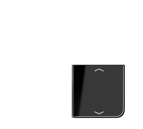 клавиша с символом для 3 и 4-клавишного пульта KNX, чёрная, для серии CD (верхняя левая; верхняя левая и нижня правая)  CD404TSAPSW14  Jung