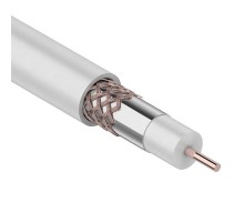 Кабель RG-6U+CU, (75%), 75 Ом, 100м., белый  01-2223  REXANT