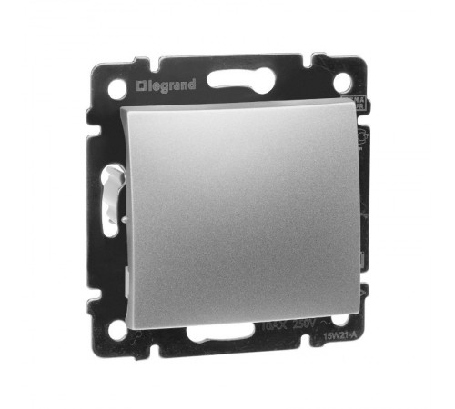 Valena Алюминий Переключатель 1-клавишный  770106  Legrand