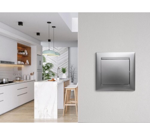 Valena Алюминий Выключатель 1-клавишный  770101  Legrand