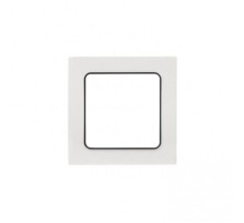 Стокгольм Рамка 1-местная белая с линией цвета черный PROxima  EXM-G-304-10  EKF