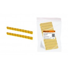 Маркер наборный - символ "4" желтый 2,5 мм2 (150 шт.)   SQ0534-0020  TDM