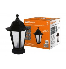 Светильник садово-парковый НТУ 06-60-001 шестигранник, напольный, пластик, расс.пластик, черный  SQ0330-0767  TDM