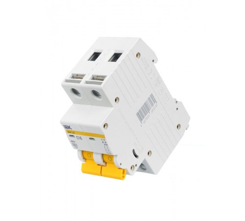 Выключатель автоматический двухполюсный ВА47-29 16А C 4,5кА KARAT  MVA20-2-016-C  IEK