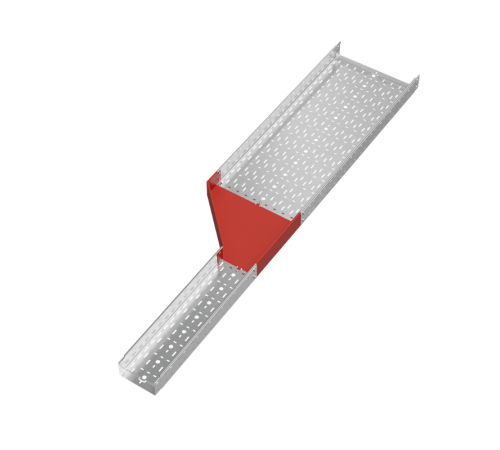 Переходник левый 100х200-500 мм "ПЛЮС"  PDplus100-200-500-L   КМ-профиль