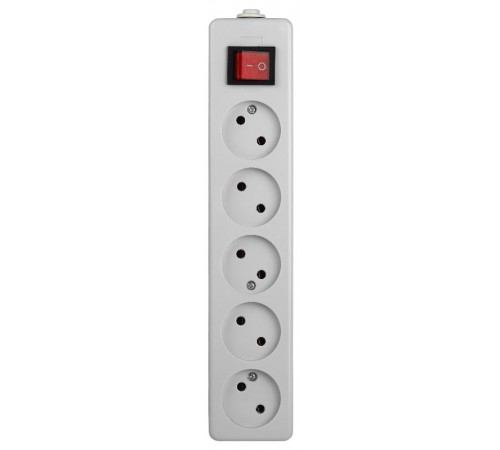 Колодка K-5s 5гн, без зазeмл, с выкл (10/40/960) Б0003481  ЭРА