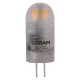 Лампа светодиодная LED STAR PIN20 1, 7W, матовая колба, G4, 12 Вольт LEDSPIN20 1, 7W/827 12VFR G4 FS1  4058075057142  Osram